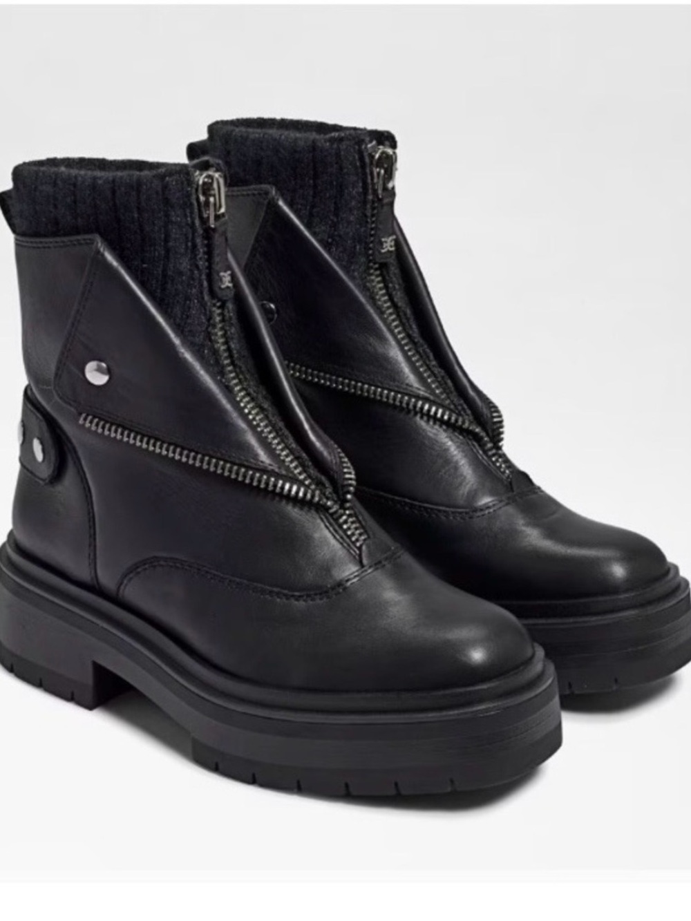 Sam Edelman zip up leather boots